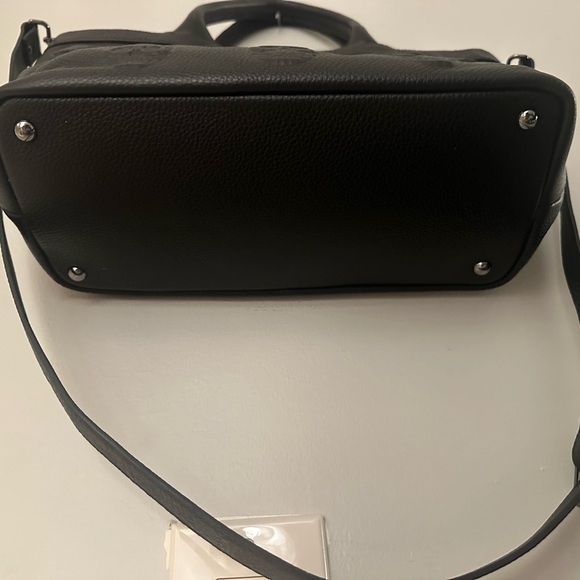 NWT IOpelle ITALIA Antonio Cristiano Skull Leather Tote Goth bag black - Picture 7 of 8